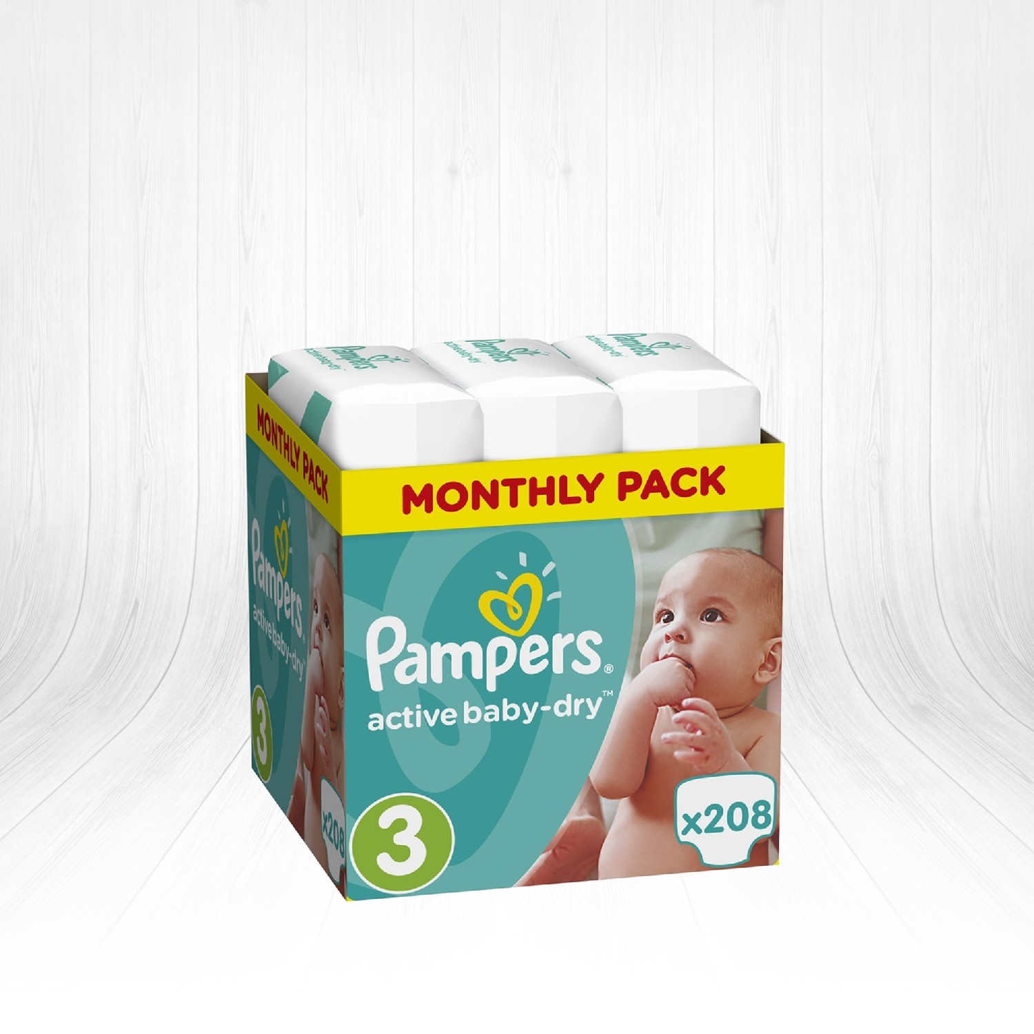 Prima Active Baby Dry Bebek Bezi Beden Midi Aylık Fırsat Paketi Paket
